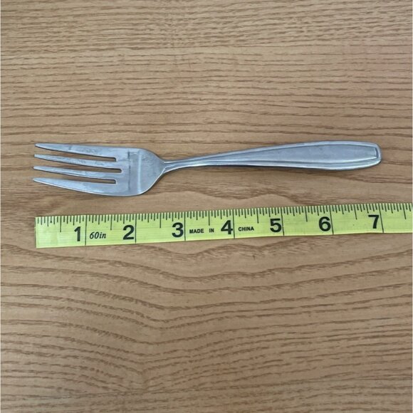 Vtg Oneida Satin Bristol Everdale Salad Dessert Fork Dinner Knife Flatware Set - Picture 7 of 8